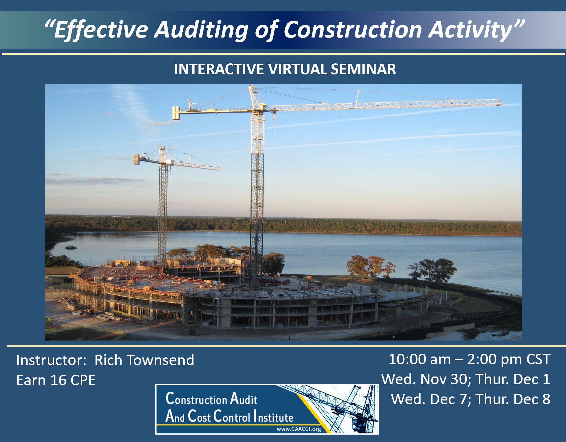 Construction Audit Seminar – Virtual (11-12/2022) - The Construction ...
